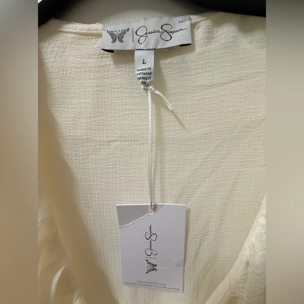 Jessica Simpson Cream Ruffle Blouse - Picture 9 of 9